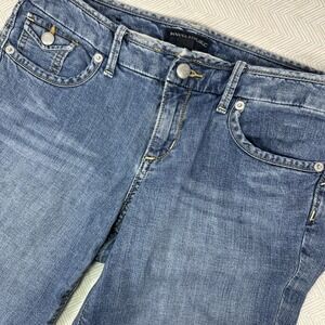 Banana Republic‎ Women's Denim Bermuda Shorts Dark Wash Size 27/4 12" Inseam